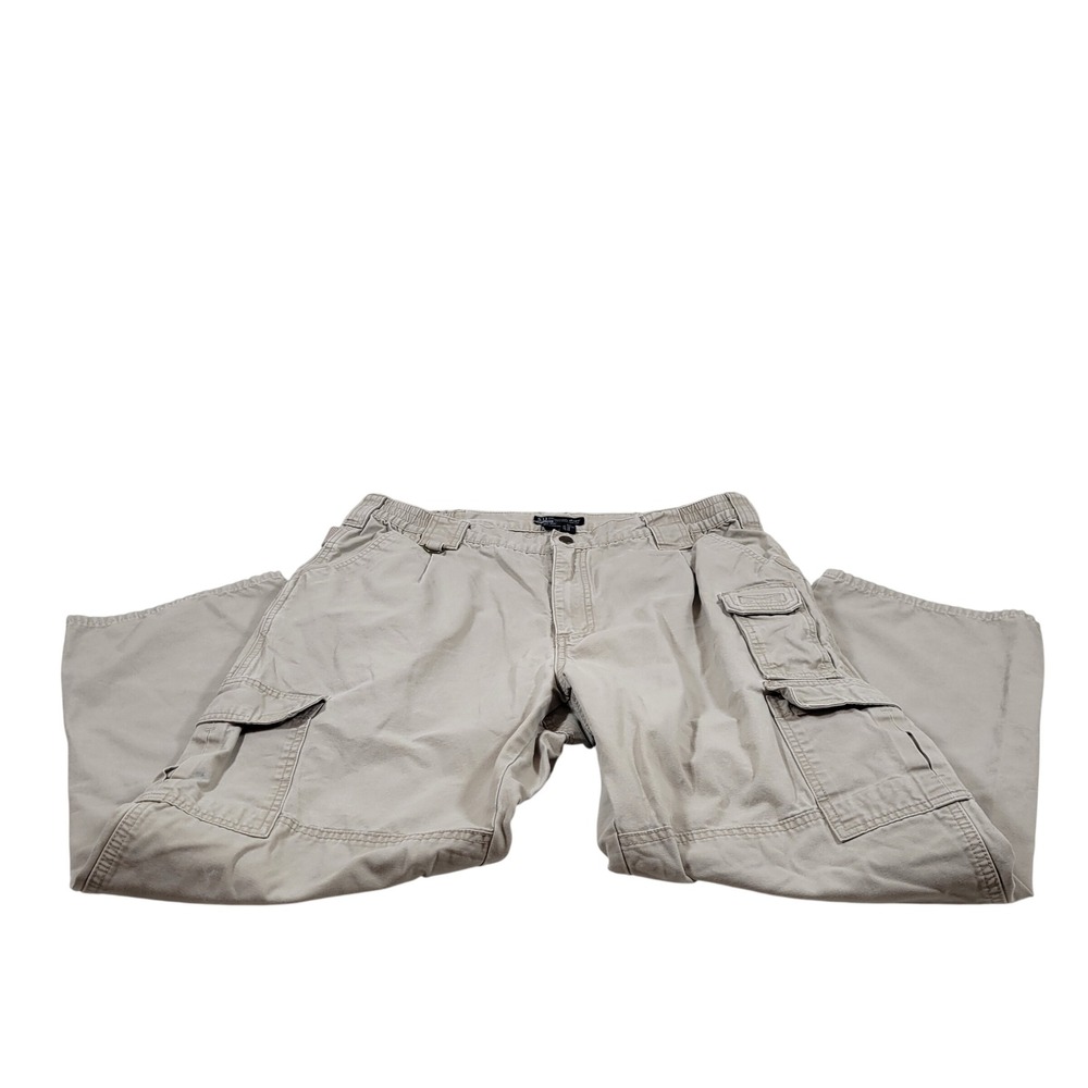 5.11 Tactical Cargo Pants Mens 38x32 Khaki Excellent Cotton Canvas Style 74251